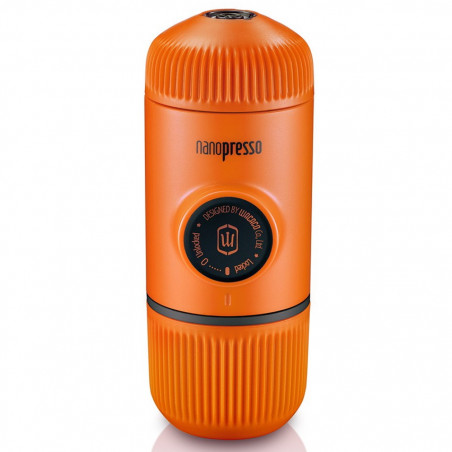 Wacaco Nanopresso Orange Patrol Portable Espresso Machine, 18 bar, 80 ml, For ground coffee, No charging or batteries required, Orange