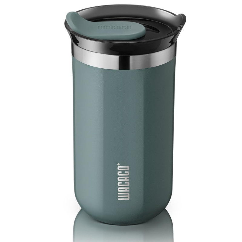 Wacaco Octaroma Lungo Cadet Blue Insulated Mug, 300 ml, Vacuum-Insulated, Double-Walled, BPA-Free, Blue