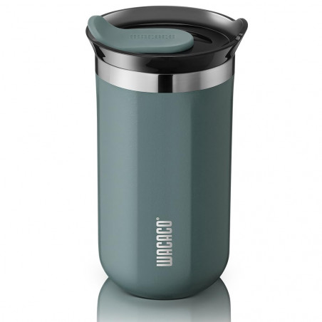 Wacaco Octaroma Lungo Cadet Blue Insulated Mug, 300 ml, Vacuum-Insulated, Double-Walled, BPA-Free, Blue