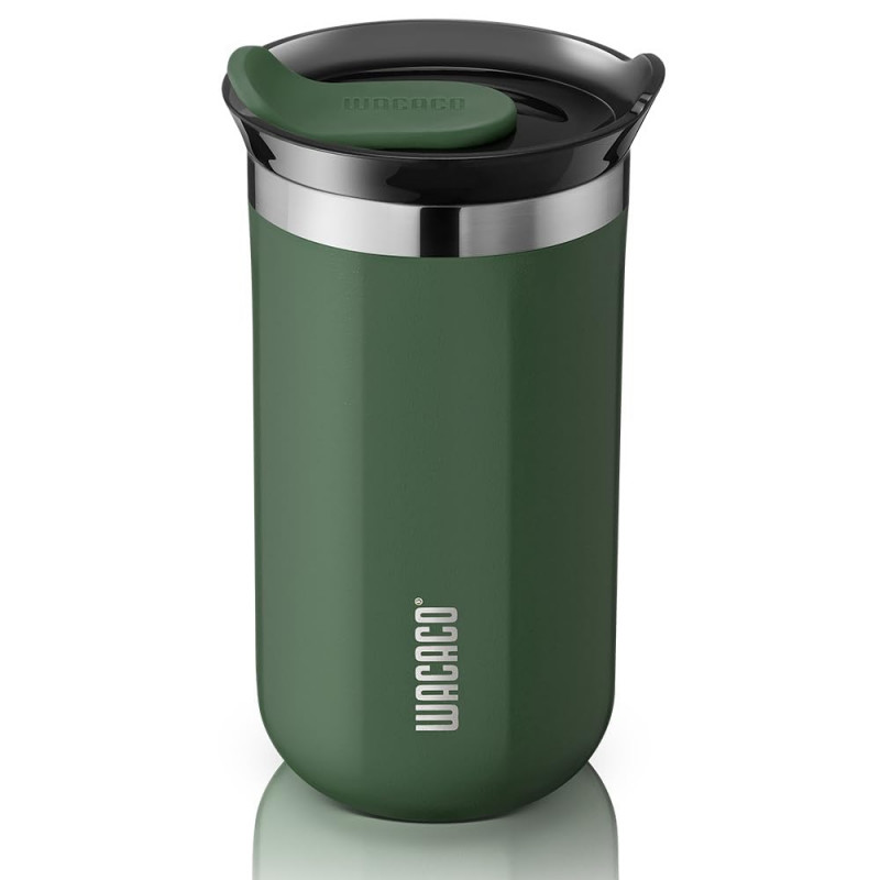 Wacaco Octaroma Lungo Pomona Green Insulated Mug, 300 ml, Vacuum-Insulated, Double-Walled, BPA-Free, Green