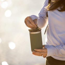 Wacaco Octaroma Lungo Pomona Green Insulated Mug, 300 ml, Vacuum-Insulated, Double-Walled, BPA-Free, Green