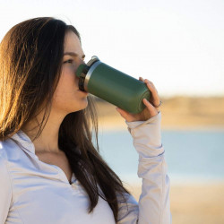 Wacaco Octaroma Lungo Pomona Green Insulated Mug, 300 ml, Vacuum-Insulated, Double-Walled, BPA-Free, Green