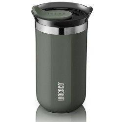 Вакуумно изолирана термо чаша Wacaco Octaroma Lungo Dim Grey, 300ml, Двойна стена, Непропусклив капак, Сив