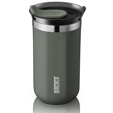 Термочаша Wacaco Octaroma Lungo Dim Grey, 300ml, Вакуумно изолирана, Двойни стени, Без BPA, Сив