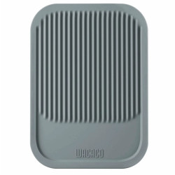Wacaco S Drying and Tamping Mat, Silicone, Smooth and Ribbed Surface, BPA-Free, Gray