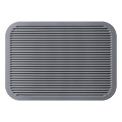 Wacaco L Drying and Tamping Mat, Silicone, Smooth and Ribbed Surface, BPA-Free, Gray