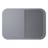 Wacaco L Drying and Tamping Mat, Silicone, Smooth and Ribbed Surface, BPA-Free, Gray