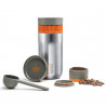 Wacaco Pipamoka Portable Handheld Espresso Machine, 18 bar, 236 ml, Microfilter, Stainless Steel/Orange