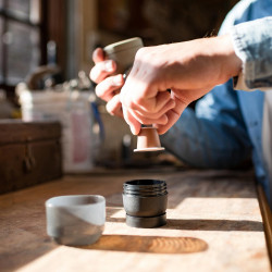 Wacaco Minipresso NS2 Portable Handheld Espresso Machine, No charging or batteries required, 80 ml, Nespresso capsules, Gray/Black