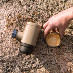 Wacaco Minipresso NS2 Portable Handheld Espresso Machine, No charging or batteries required, 80 ml, Nespresso capsules, Gray/Black