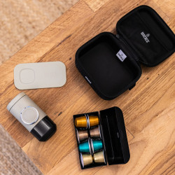 Protective Case for Wacaco Minipresso NS2 Espresso Machine, Shock-Resistant, Water-Resistant, Accessories, Black