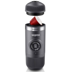 Адаптер за капсули Wacaco Nespresso NS Adaptor, 6.6 х 6.6 х 6 см, Неръждаема стомана, Без BPA, Черен/сив