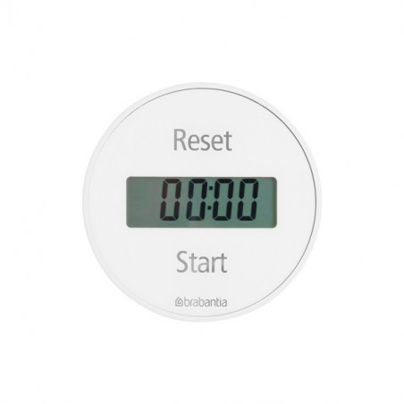 Кухненски таймер Brabantia 107787, Дигитален дисплей, Магнит, Хронометър, Бял