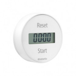Brabantia Kitchen Timer 107787, Digital Display, Magnet, Stopwatch, White