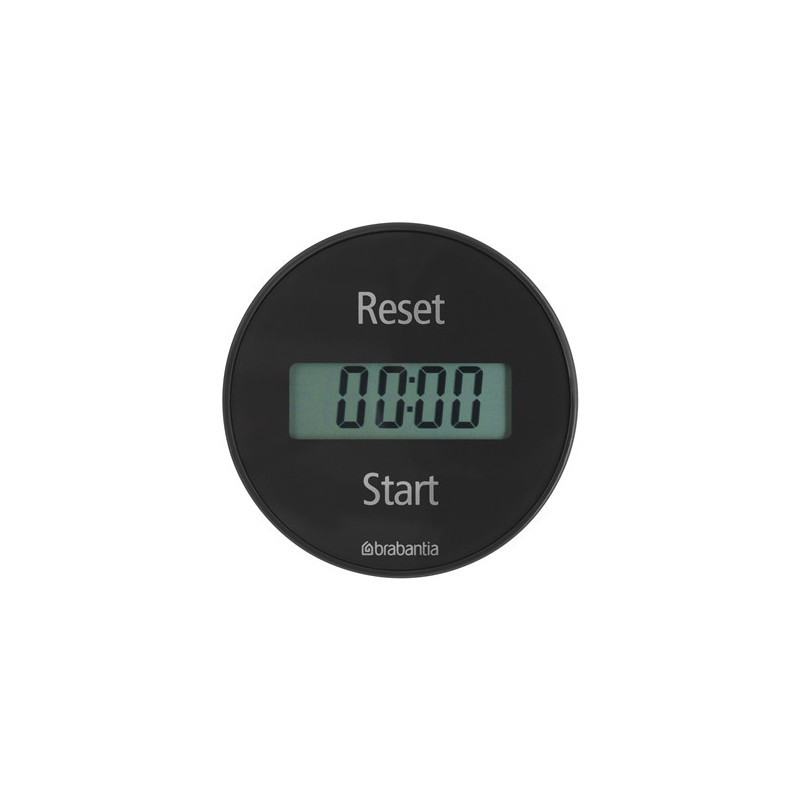 Brabantia Kitchen Timer 107789, Digital Display, Magnet, Stopwatch, Dark Gray