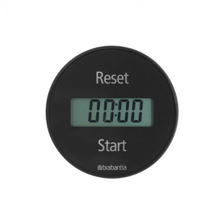 Brabantia Kitchen Timer 107789, Digital Display, Magnet, Stopwatch, Dark Gray