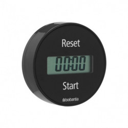 Brabantia Kitchen Timer 107789, Digital Display, Magnet, Stopwatch, Dark Gray