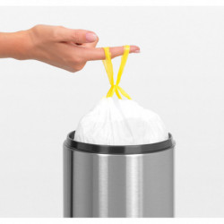 Brabantia Touch Bin 647216, 3 L, Smooth and silent opening, Wall-mounted, White