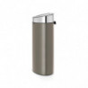 Cos de gunoi Brabantia Touch Bin New 650529, 40 L, Inchidere silentioasa si lina, Spate plat, Gri/Inox