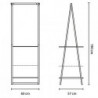 Brabantia Linn 1000815 Multi-Purpose Clothes Rack, Steel, White