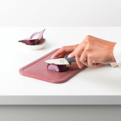 Нож за белене Brabantia Tasty+ 1001166, 9 см, Закалена стомана, Устойчив на надраскване и корозия, Тъмносив