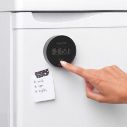 Таймер кухненски Brabantia Tasty+ 1001249, Дигитален дисплей, Магнит, Хронометър, Тъмносив