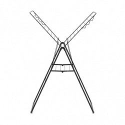 Сушилник за дрехи Brabantia Hangon 1004165, 20 м, 6 закачалки, Регулируем, Заключване за деца, Черен/мат