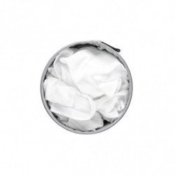 Кош за пране Brabantia 1004178, 35 л, Пластмасов капак, Пълнене без отваряне, Вентилационни отвори, Бял