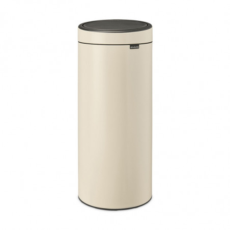 Кош за боклук Brabantia Touch Bin New 1005544, 30 л, Безшумно и плавно затваряне, Бежов
