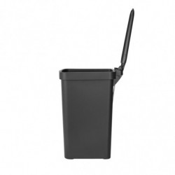 Кош за боклук с педал Brabantia StepUp 1008479, 16 л, Екологични материали, Голям отвор, Тъмносив