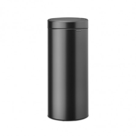 Cos de gunoi Brabantia Touch Bin New 1008860, 30 L, Inchidere silentioasa si lina, Gri inchis