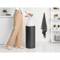 Κάδος Brabantia Touch Bin New 1008860, 30 l, αθόρυβο και ομαλό κλείσιμο, σκούρο γκρι