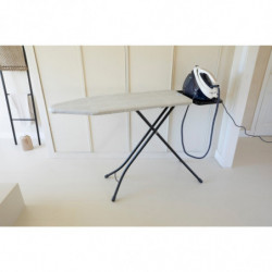 Brabantia C 1008896 Ironing Board, 124x45 cm, 7 height settings, Steam generator holder, Light gray