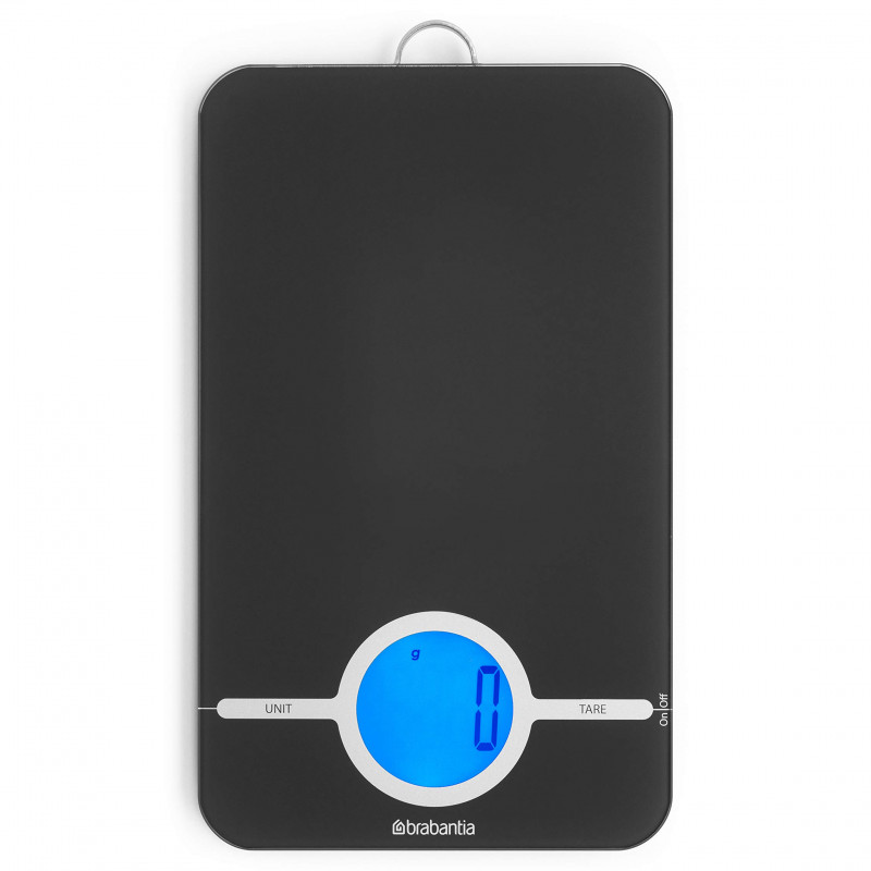 Brabantia Tasty+ Kitchen Scale 1001251, Up to 5 kg, 3x AAA batteries, TARE, LCD display, Dark Gray