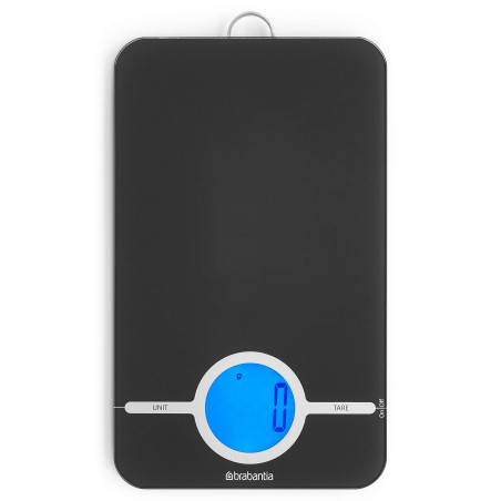Brabantia Tasty+ Kitchen Scale 1001251, Up to 5 kg, 3x AAA batteries, TARE, LCD display, Dark Gray