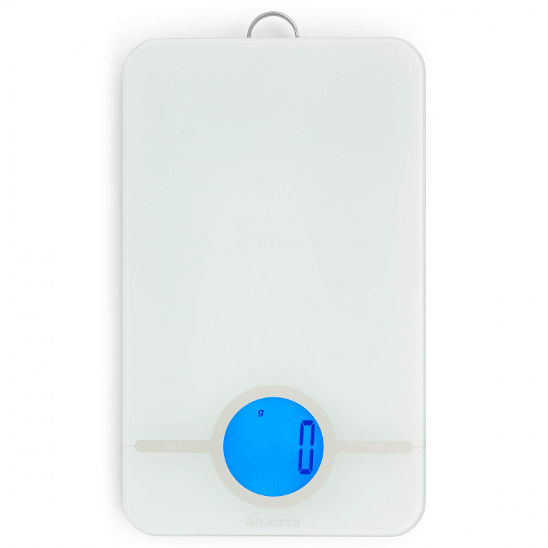 Кухненска везна Brabantia Tasty+ 1001252, До 5 кг, 3x AAA батерии, ТАРА, LCD дисплей, Светлосив