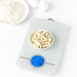 Ζυγαριά κουζίνας Brabantia Tasty+ 1001252, Έως 5 kg, 3 μπαταρίες AAA, TARE, Οθόνη LCD, Ανοιχτό γκρι
