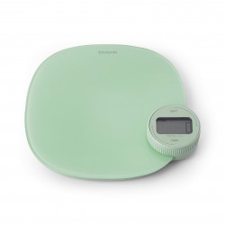 Cantar de bucatarie Brabantia Tasty+ 1001254, Pana la 5 kg, Nu necesita baterii, TARA, Afișaj digital, Verde deschis