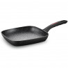 Tigaie grill Royalty Line FGN24, 24 cm, Finisaj marmura, Inductie, Negru