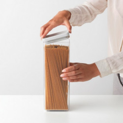 Βάζο αποθήκευσης Brabantia Tasty+ 1001158, 2,5 l, Πλυντήριο πιάτων και ψυγείο, Ανοιχτό γκρι