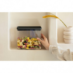 Cutie de depozitare Brabantia Tasty+ Stackable 1008875, 3,5 L, Sigiliu din silicon, Fara BPA, Gri inchis