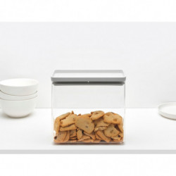 Кутия за съхранение на продукти Brabantia Tasty+ Stackable 3.5L, Light Grey