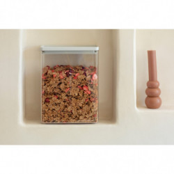 Brabantia Tasty+ Stackable Food Storage Container 1008878, 5.4 L, Silicone Seal, BPA-Free, Light Gray