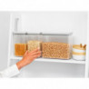 Кутии за съхранение на продукти комплект Brabantia Tasty+ Stackable 2x1.6L+1x3.5L Light Grey