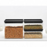 Brabantia Tasty+ Stackable Storage Containers 1008881, 2x1.5L + 1x3.5L, BPA-Free, Airtight Seal, Dark Gray