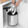 Brabantia Εντοιχιζόμενος κάδος 647044, 15 L, Ευρύ άνοιγμα, Πλαστικός εσωτερικός κάδος, Inox