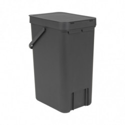 Кош за смет за разделно събиране Brabantia Sort&Go 16L, Dark Grey