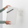 Кош за разделно събиране на боклук Brabantia Sort&Go 648978, 16 л, Дръжка, Възможност за стенен монтаж, Тъмносив