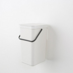 Cos de gunoi colectare selectiva Brabantia Sort&Go 648978, 16 L, Maner, Montabil pe perete, Gri inchis
