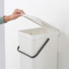 Brabantia Sort&Go κάδος χωριστής συλλογής 648978, 16 l, Χειρολαβή, Επιτοίχιος, Σκούρο γκρι